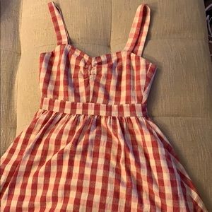 Zara pink gingham dress